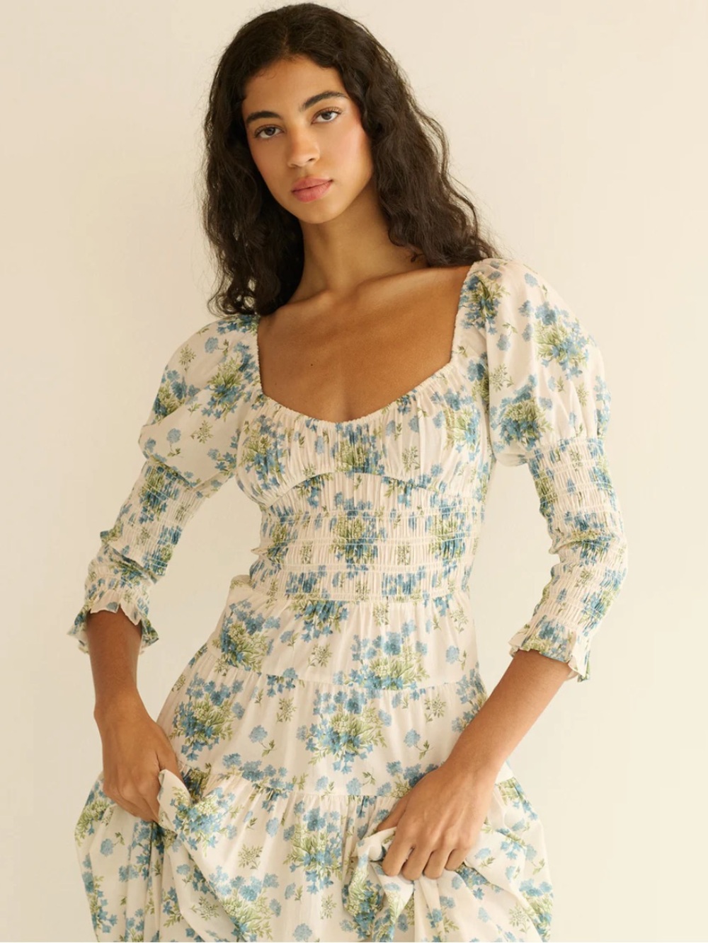Doen Seraphina Dress CRÈME LANTANA FLORAL / XXS / NWT